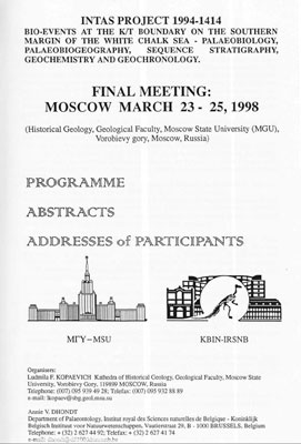 Bio-events at the K/T boundary on the southern margin of the White Chalk Sea: palaeobiology, palaeobiogeography, sequence stratigraphy, geochemistry and geochronology. Bio-events at the K/T boundary on the southern margin of the White Chalk Sea: palaeobiology, palaeobiogeography, sequence stratigraphy, geochemistry and geochronology.