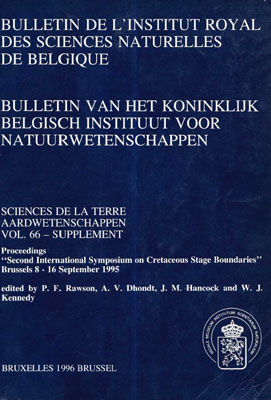 Proceedings of Second International Symposium on Cretaceous Stage Boundaries Proceedings of Second International Symposium on Cretaceous Stage Boundaries