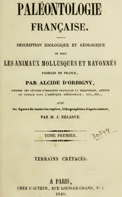 Orbigny A. Paleontologie francaise. Orbigny A. Paleontologie francaise.